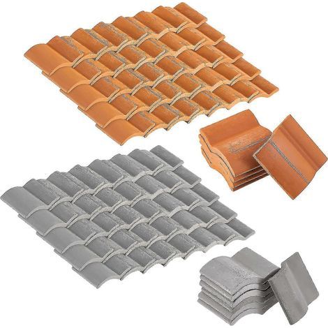 Lot de 200 tuiles miniatures pour toiture de jardin ou d'aménagement paysager