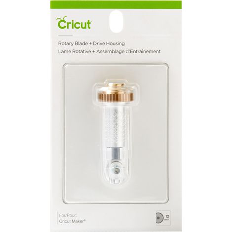 Cricut Lama rotante + alloggiamento di trasmissione, lama da taglio dura e durevole con alloggiamento per unità, taglia carte delicate e tessuto non supportato per progetti personalizzati, compatibile (1/5)