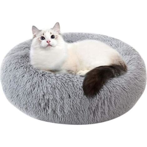 60 CM Round Plush Pet Nesting Mattress Thick Warm Dog Bed Cat Litter Box (1/4)