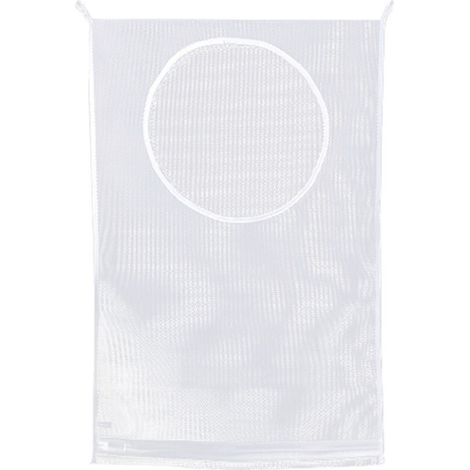 Lot de 2 paniers à linge blancs à suspendre à la porte, pliables, sur la porte, grand panier de rangement pour vêtements pour économiser de l'espace, grand sac de rangement pour le linge (1/5)