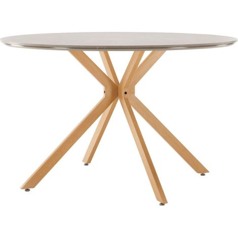 Table à Manger Ronde Piazza" 120cm Gris (1/5)