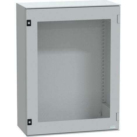 Coffret mural Schneider Electric Thalassa PLM en Polyester Gris RAL 7035 dim. ext. 847 x 636 x 300mm, IK08, IP66 ( Prix pour 1 ) (1/3)
