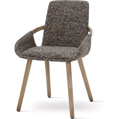 Poltroncina EMILIO 02 in Tessuto Marrone 54x59x82