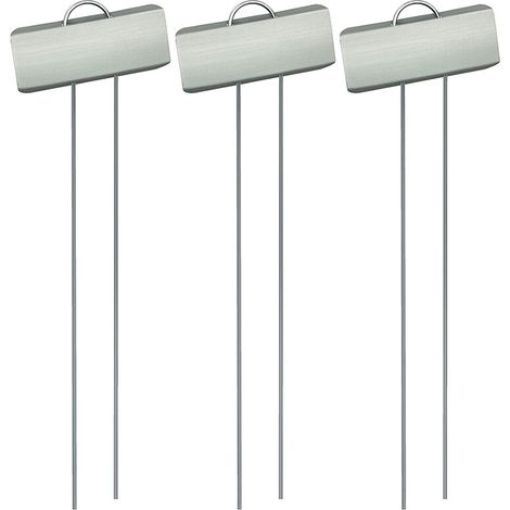Ein Set aus 25 Metall-Pflanzenschildern zur Kennzeichnung von Topfpflanzen.