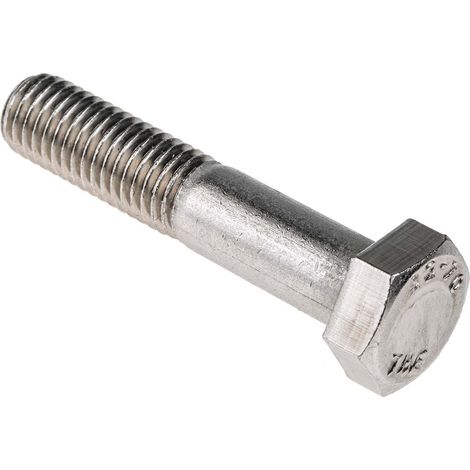 Vis à tête hexagonale, Acier Inoxydable A2 304 Brut, M12 x 60mm ( Prix pour Sachet de 25 ) (1/3)