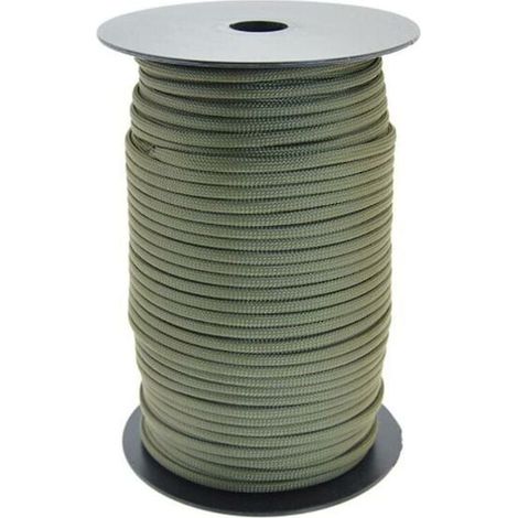 Corde De Tente - Corde Paracorde 4 mm 9 Fils - Résistance 650 lb - Vert Armée - Longueur 100 m (1/5)