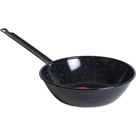 Poêle profonde émaillée 18cm manche idéal