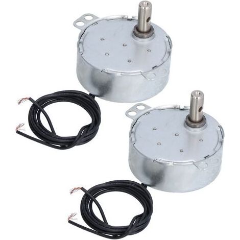 2-piece Mini Synchronous Motor 15-18 RPM CW CCW Rotation Accessory Set 4W AC220-240V 50TYC (1/5)