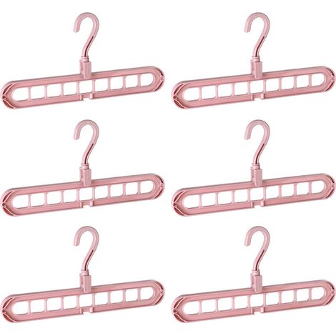 Organiseurs et rangements pour placards, organisateur de placard multifonctionnel avec cintres magiques gain de place et trous, organisation de rangement pour vêtements lourds, chemises, pantalons, ro (1/5)