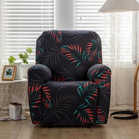 Housse de Fauteuil Relax Extensible 1 Place, Housse de Fauteuil Relax Inclinable Electrique, Protecteur pour Fauteuil Inclinable,R (1/4)