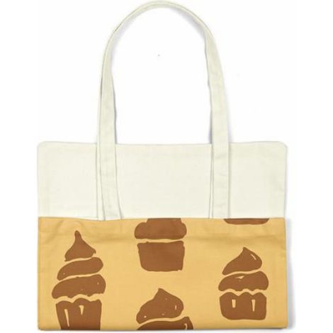 Sac Shopping - Coton 100% - 34 x 40 cm - Anses Longues 30 cm - Réutilisable - 1 Pièce (1/4)