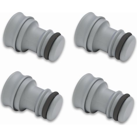 Bouchon de Protection pour Tuyau d'Arrosage, Obturateur Compatible avec Raccord Rapide (Lot de 4) - avec Joint d'Étanchéité Anti-Poussière (1/5)