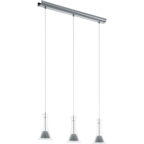 Lampe pendante à 3 lampes Musero nickel - 93793 (1/4)