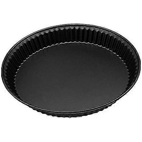 Moule à pizza antiadhésif en acier au carbone, forme de four, profond, rond, pour pâtes à pizza, nouilles, gâteaux, pains et autres préparations. (1/4)