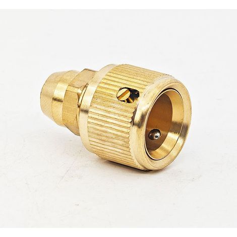 Raccord de tuyau d'arrosage en cuivre à 3 points pour usage domestique, tétine de biberon, pistolet de lavage auto, accessoires de raccord rapide en cuivre (1/4)