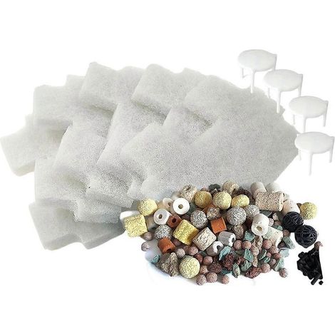 Kit de filtration pour bassin Pond BOSS Waterfall Spillway, comprenant 6 mousses filtrantes et 1 paquet d'anneaux en céramique (1/5)