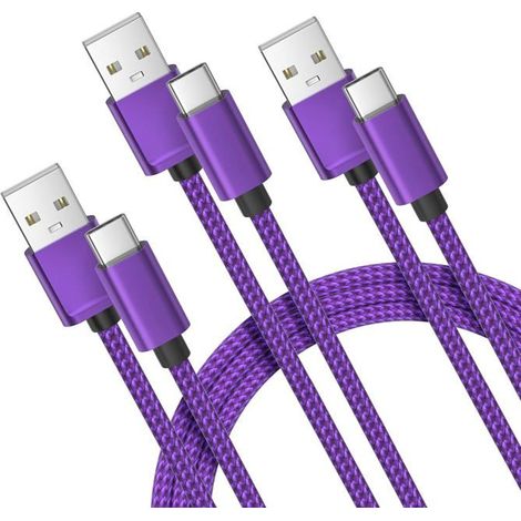 Câble Chargeur USB Type C -KAL-Câble Chargeur Kindle Fire HD 1-3M Pack 3,Nylon,Compatible Fire HD/Kindle Paperwhite/Oasis/Scribe (1/5)