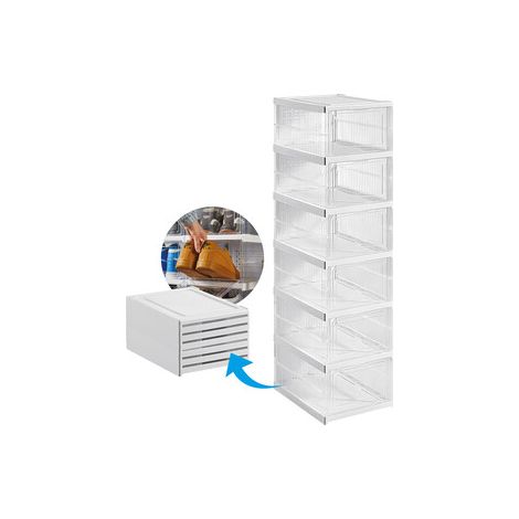 SCARPIERA 6 RIPIANI PIEGHEVOLE BIANCO