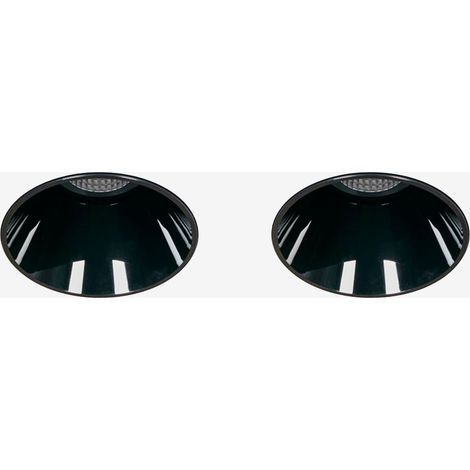 Pack de 2 downlights LED empotrables sin marcos trimless redondos Ø5,3 cm en aluminio Luisiana SKLUM (1/5)