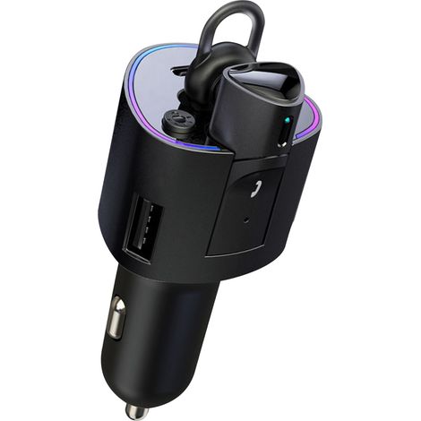 Casque Bluetooth sans fil à réduction de bruit, son clair, connexion stable, écouteurs légers pour voiture, noir (1/5)