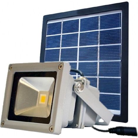YMYNY Projecteur LED avec panneau solaire pour éclairage extérieur avec batterie intégrée 2W - (1/4)