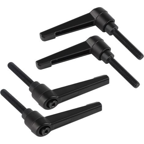 4PCS Adjustable Clamping Handles M6, Quick Release Lever Handle in Steel with 32mm Stud (1/5)
