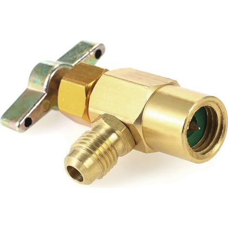 Réfrigérant pour climatiseur Automobile, peut distribuer du réfrigérant R134A R-134 AC, robinet en aluminium, outil de Valve à filetage ACME 1/2 " (1/5)