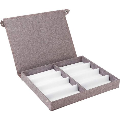 Jewelry Box, Eyeglass Display Stand, 8 Slots, Eyeglass Storage, Sunglasses Display, Jewelry Container, Organizer, 8-Slot Jewelry Box (1/5)