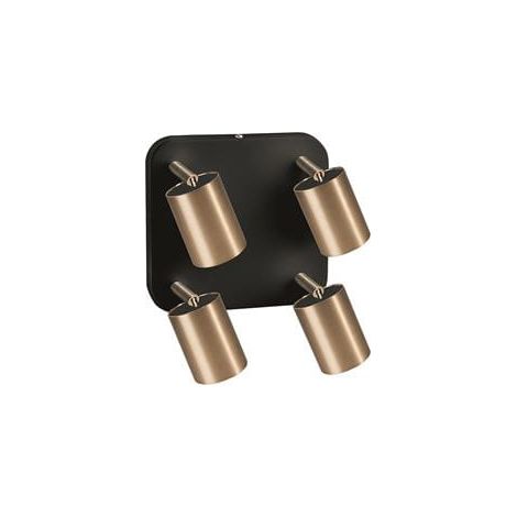 Plafonnier spot Nowodvorski Eye noir/laiton 4xGU10 LED (1/2)