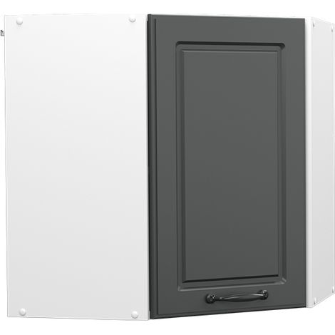 Mobile angolare da cucina R-Line, Antracite casa di campagna, 57 cm, Vicco