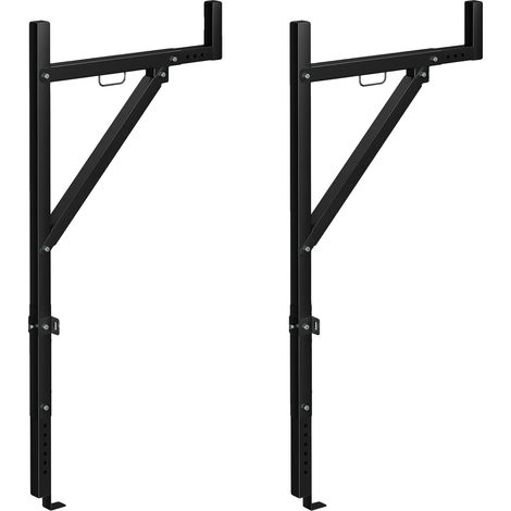 Soporte para camión, acero resistente, diseño ajustable, negro. (1/2)