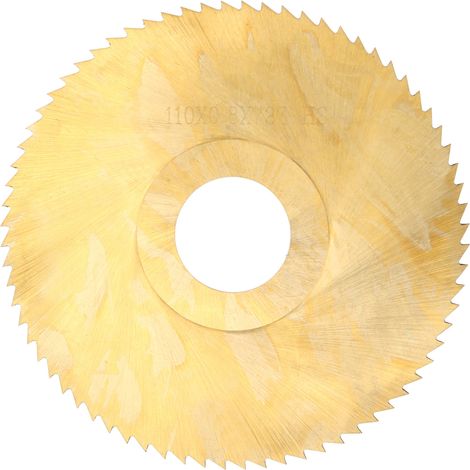Lame de scie circulaire 72 dents 110x0.8x27mm en acier rapide revêtu, disque de coupe pour bois et métaux (1/5)