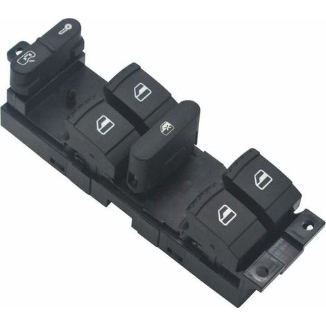 Fensterheberschalter – 1J4959857D – Für Volkswagen Golf 4, Jetta, Bora, Passat B5, Seat Leon, Toledo – 1 Stück (1/5)