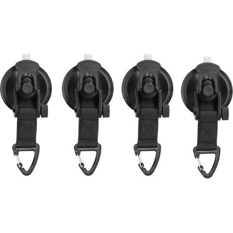 4 pièces robuste ventouse ancre arrimage Portable forte ventouse crochet pour Camping voyage extérieur boucle triangulaire (1/5)