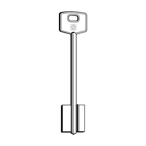 CHIAVE DOPPIA MAPPA CORBIN 5CC2 SILCA - OTTONE NICHELATO- 5 pezzi