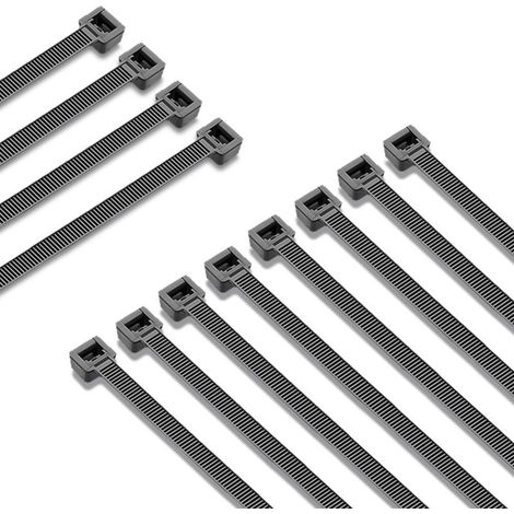 FASCETTE NYLON NERE mm.4,6x250 - pezzi 100 - FER 298001
