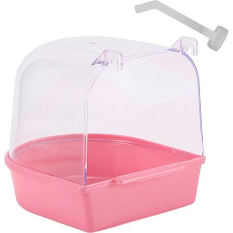 1 Baignoire Oiseau Transparent Installation Extérieure Nettoyage Facile Perroquet Cacatoès (1/5)