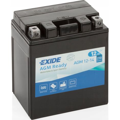Verto EXIDE AGM Batería 12V 14Ah para motos (1/3)