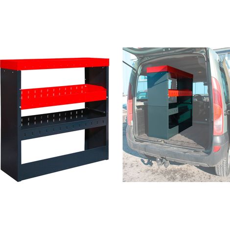 Fahrzeugregal Kfz-Einbauregal Universal Regalsystem Schütte KFZ Rot (1/5)