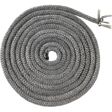 Joint en Verre Pour Foyer Encastré, Joint en Fibre Tissée 8mm x 3M, pour Poêle à Bois, Foyer, Résistant à la Chaleur (1/5)
