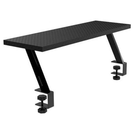 MGDS, Soporte Elevador Monitor, Eleva el Monitor 17cm, Soporte de Mesa Ergonómico en Acero, Tablero Fibra Carbono 60x20cm, Soporte Pantalla para Escri