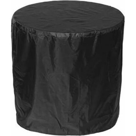 Housse de protection pour barbecue noire 90120 cm [1000 pression d'eau] 1 housse de pluie ronde en polyester anti-poussière (1/5)