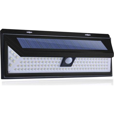 Applique murale solaire extérieure 118 LED 1000 lumens avec détecteur de mouvement PIR, étanche IP65 pour jardin (1/5)