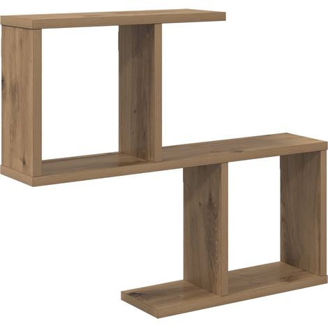 Estante de pared Roble artisan 60 x 12 x 50,5 cm vidaXL (1/5)