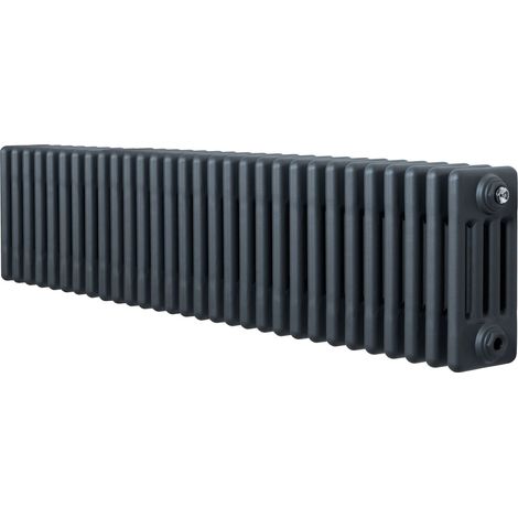 Traditional 4 Column Radiator - 300 x 1370mm - Anthracite (1/5)