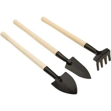 Ensemble de truelles à main - Mini truelles de jardin - Rempotage des plantes - Revêtement antirouille - 3 pièces - Assortiment (1/5)