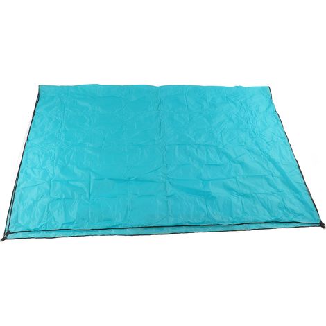 Voile d'ombrage rectangulaire anti-UV pour terrasses, pelouses, jardins, piscines, cours et porches - Bleu lac (1/5)