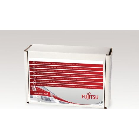 Fujitsu CON-3360-100K Kit de rodillos para escáner, blanco