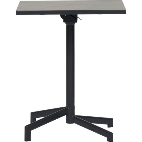 Adam table de café de jardin 60x60 cm pliante noire. (1/5)