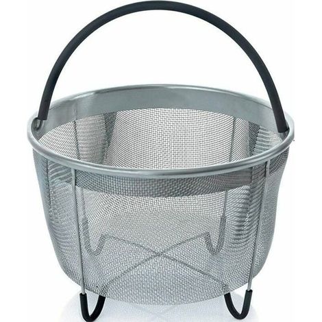 Panier Vapeur Panier Cuisson Cuire à La Vapeur Légumes,6QT en Acier Inoxydable Accessoires pour autocuiseur Compatible avec La